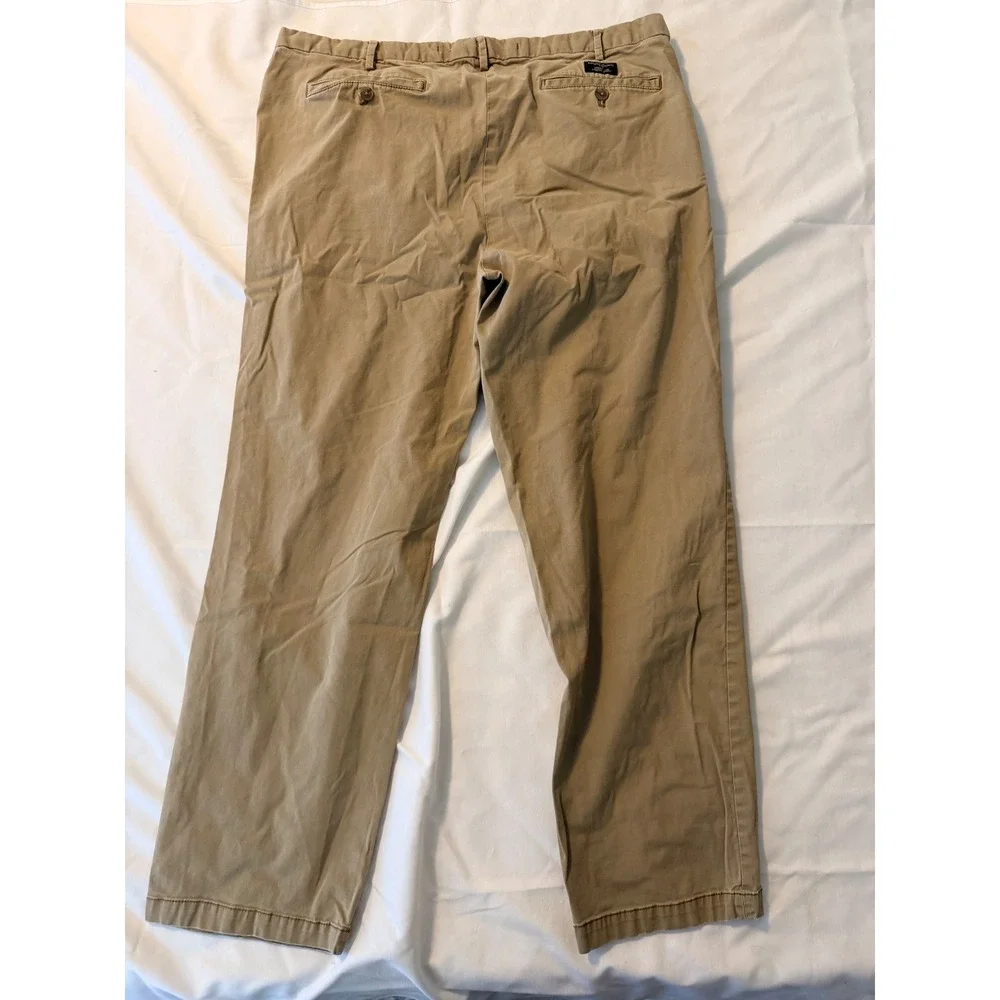 Banana Republic Mens Lived-In Chino Straight Fit Khaki Tan Pants 42x34